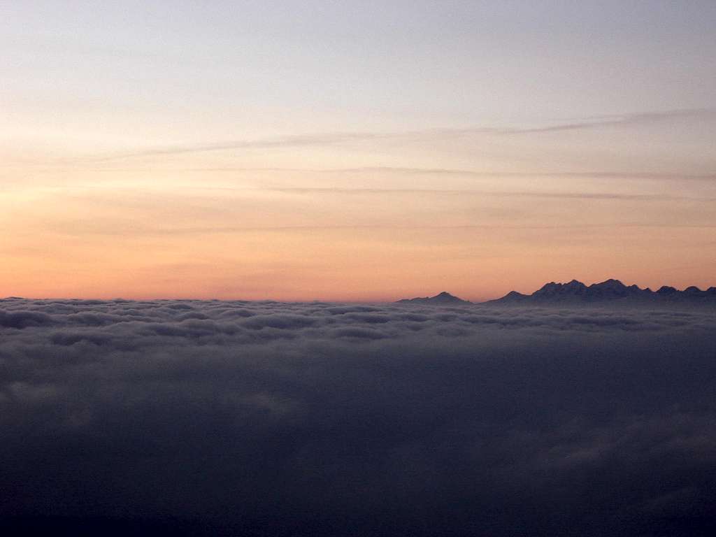 View of Tatra Mountains from Biabia Gora