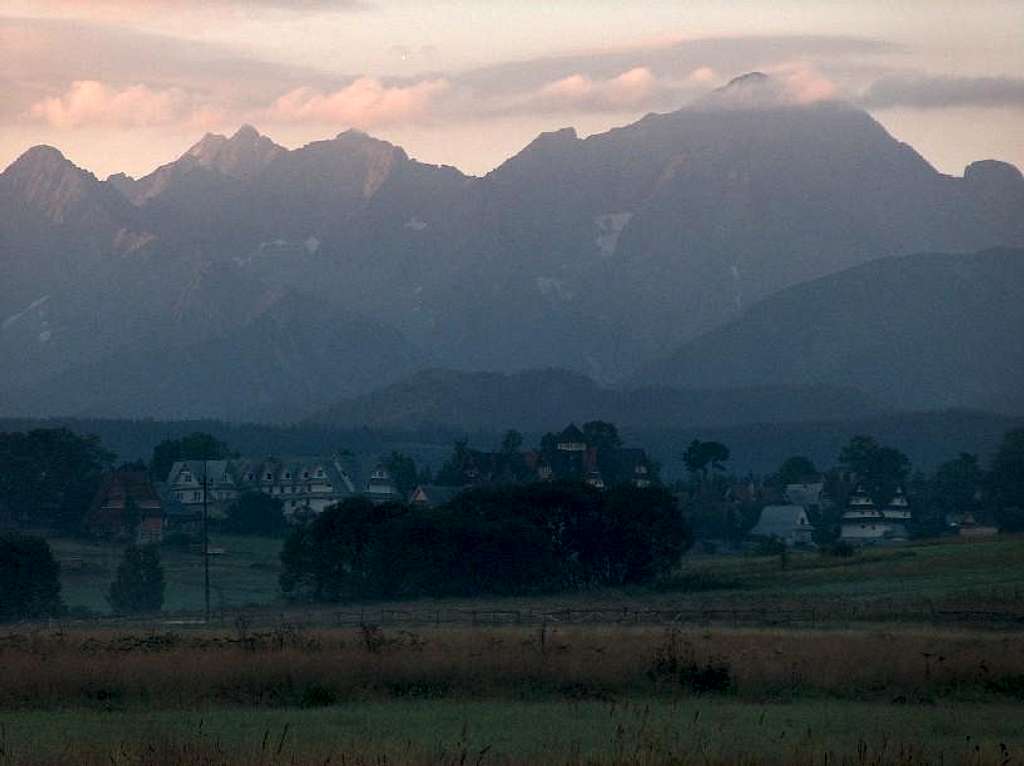 Sunrise on the Tatras