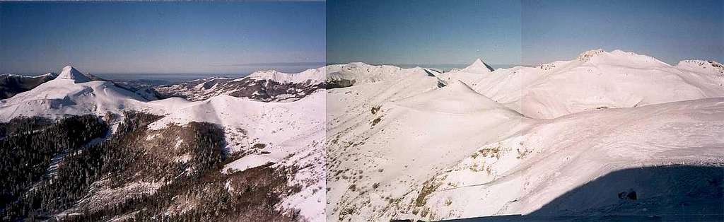 The Cantal tops in January