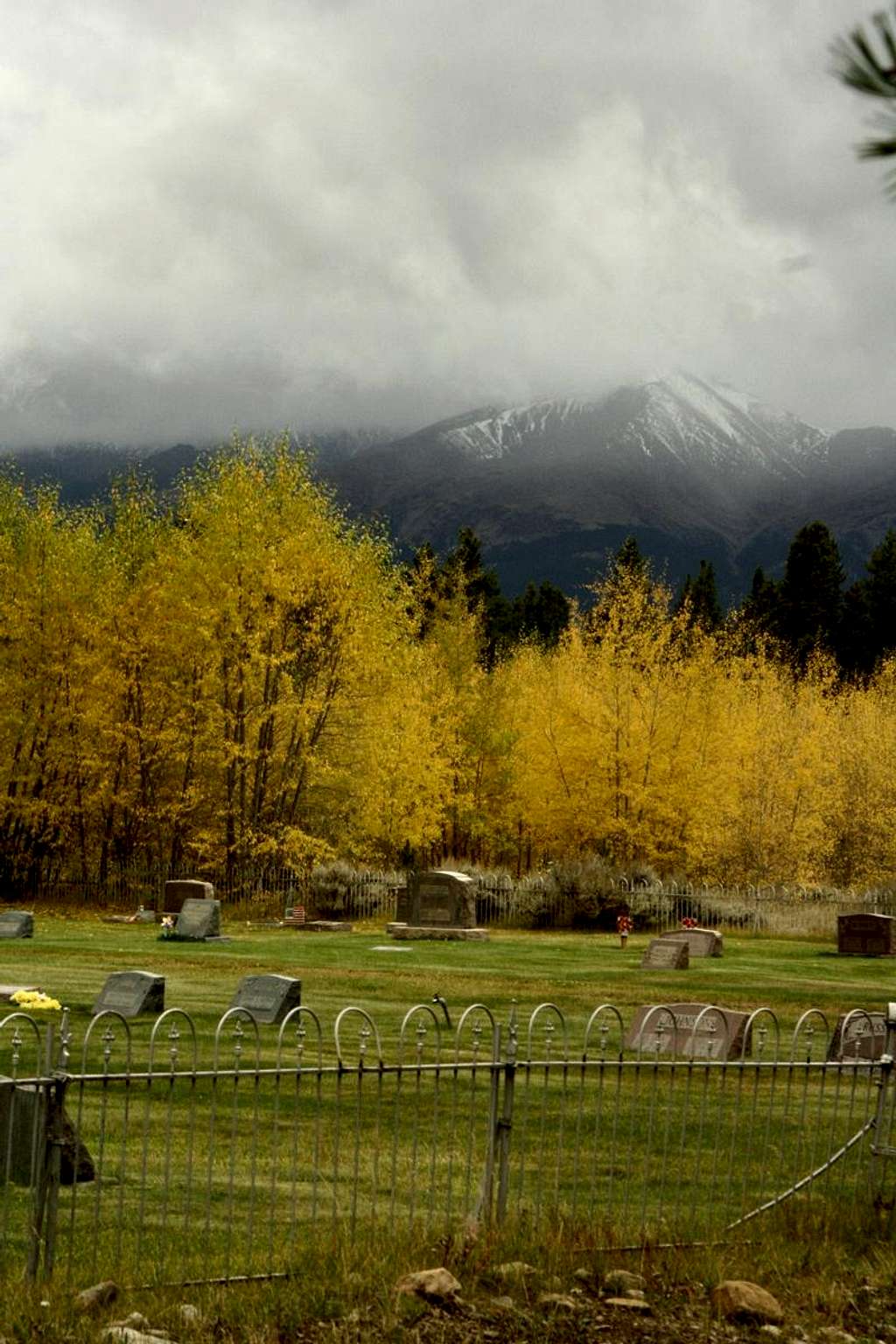 Mt Elbert Seen from the Leadville Cemetery