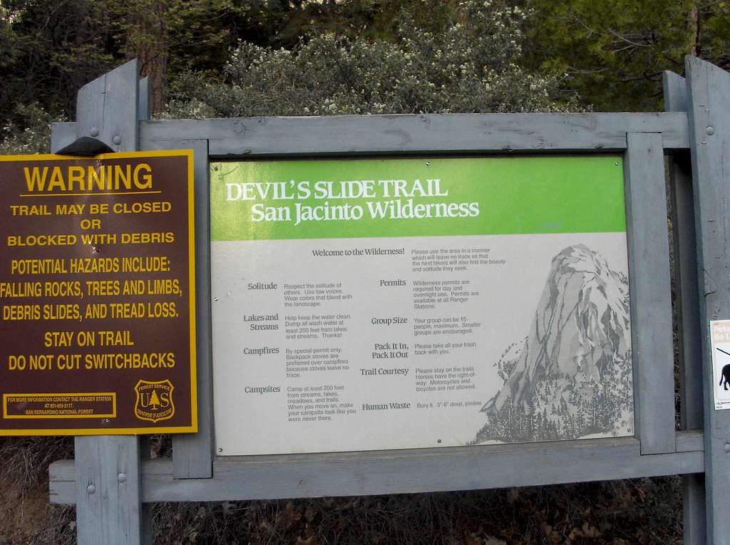 Devil's Slide Sign