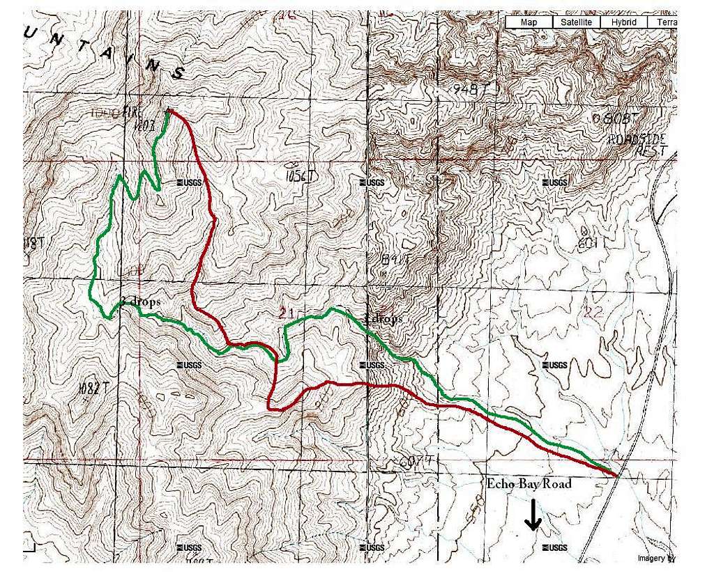 fire peak route map