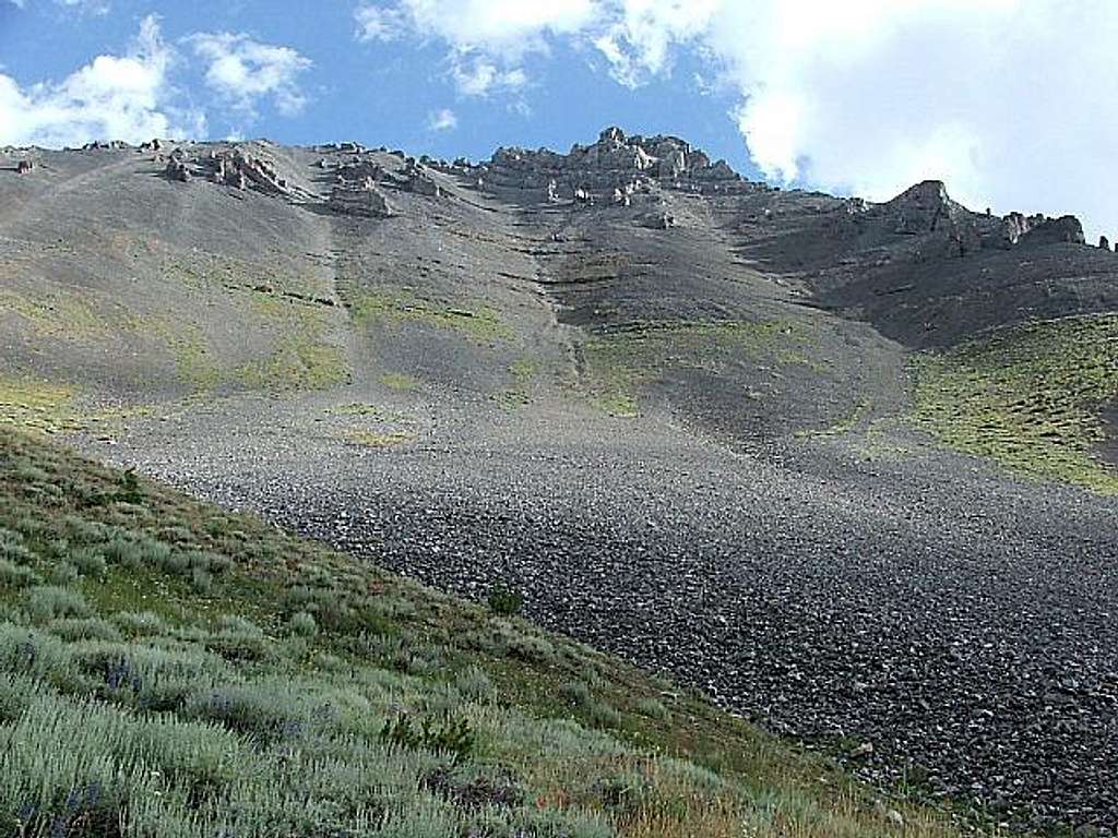 Italian Peak talus slopes