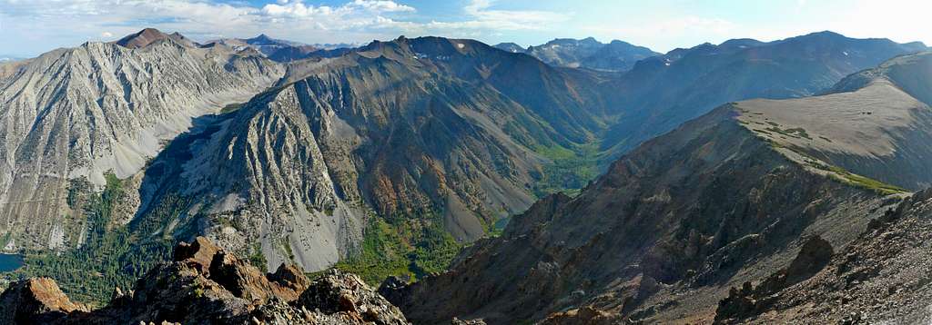 Lake and Lundy Canyon from South Peak