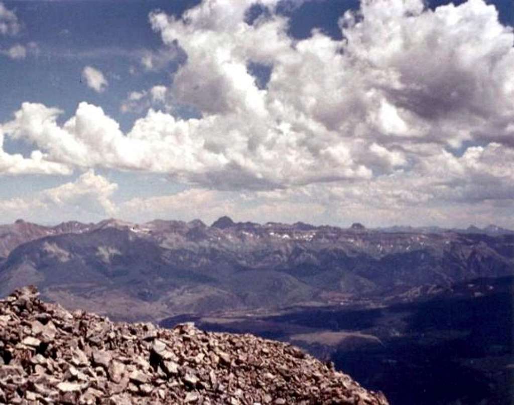 Mt. Sneffels from Wilson Peak