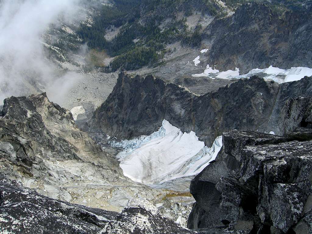 View down North face of Stuart
