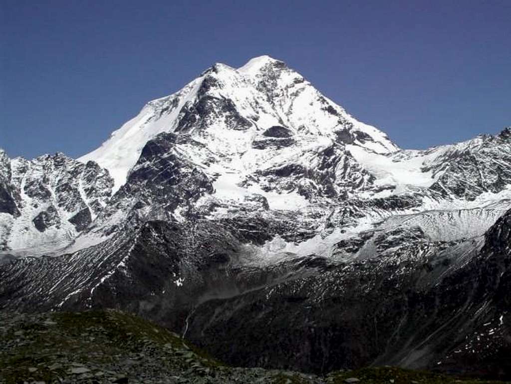 Grand Combin <i>4314m</i> seen during the Tour of Pointe de Drône