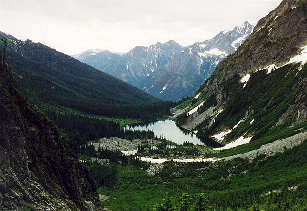 Holden Lake (5,278 ft) from...