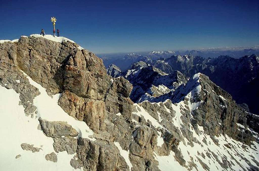 The Summit of Zugspitze and...
