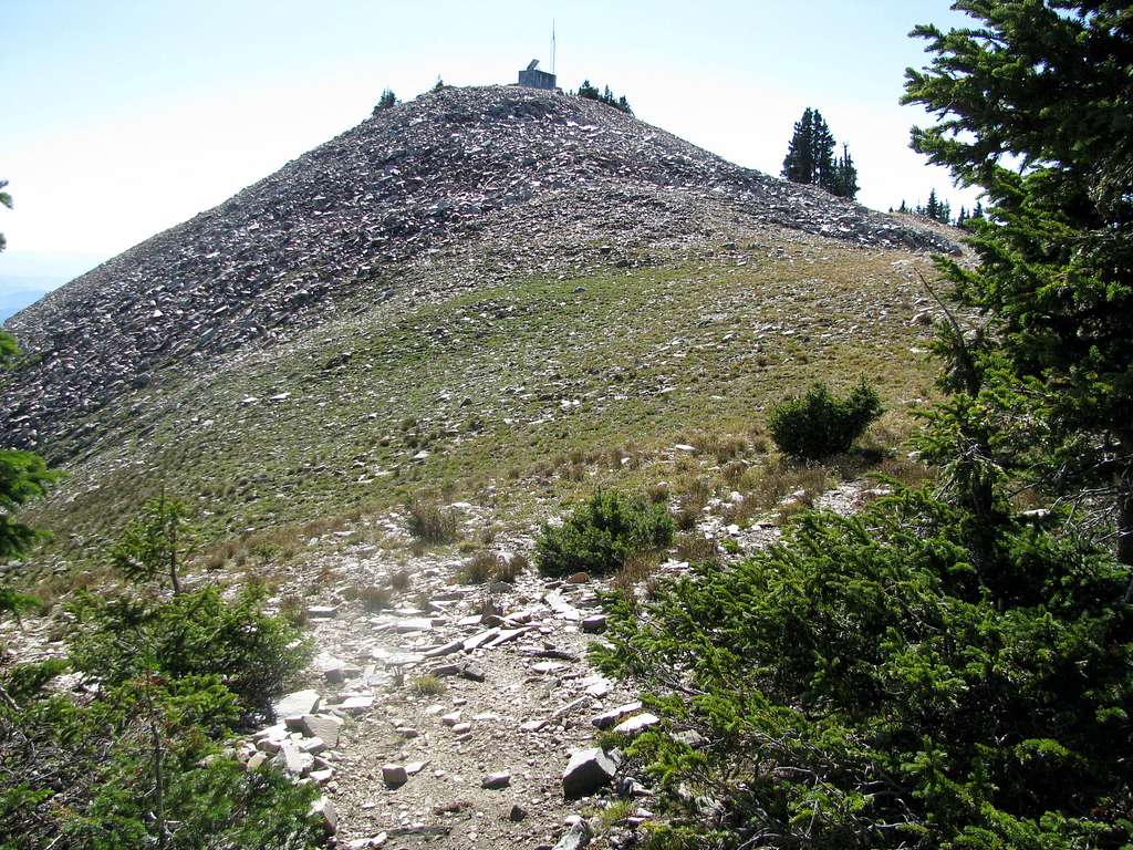 The peak of Bridger Peak