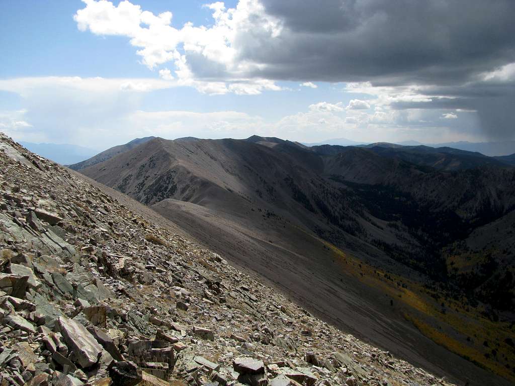 Looking south from summit