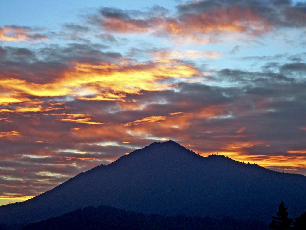 Sunset over Mt. Tam