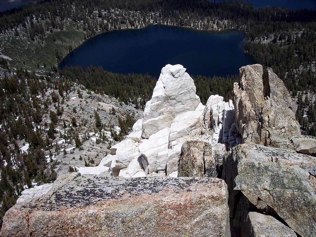Crystal Crag and lake