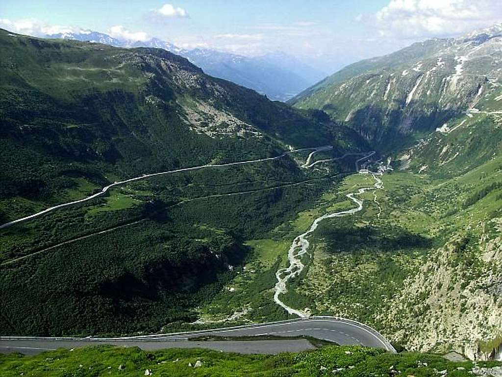 From road to Furka Pass