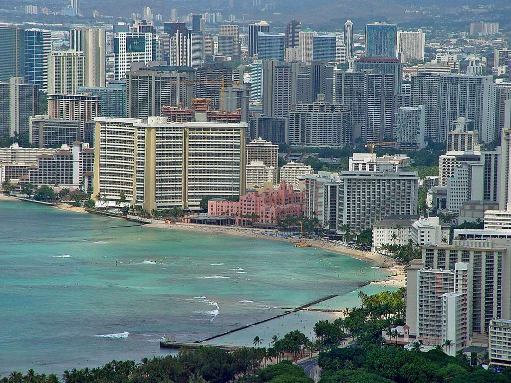 Honolulu and Waikiki Beach