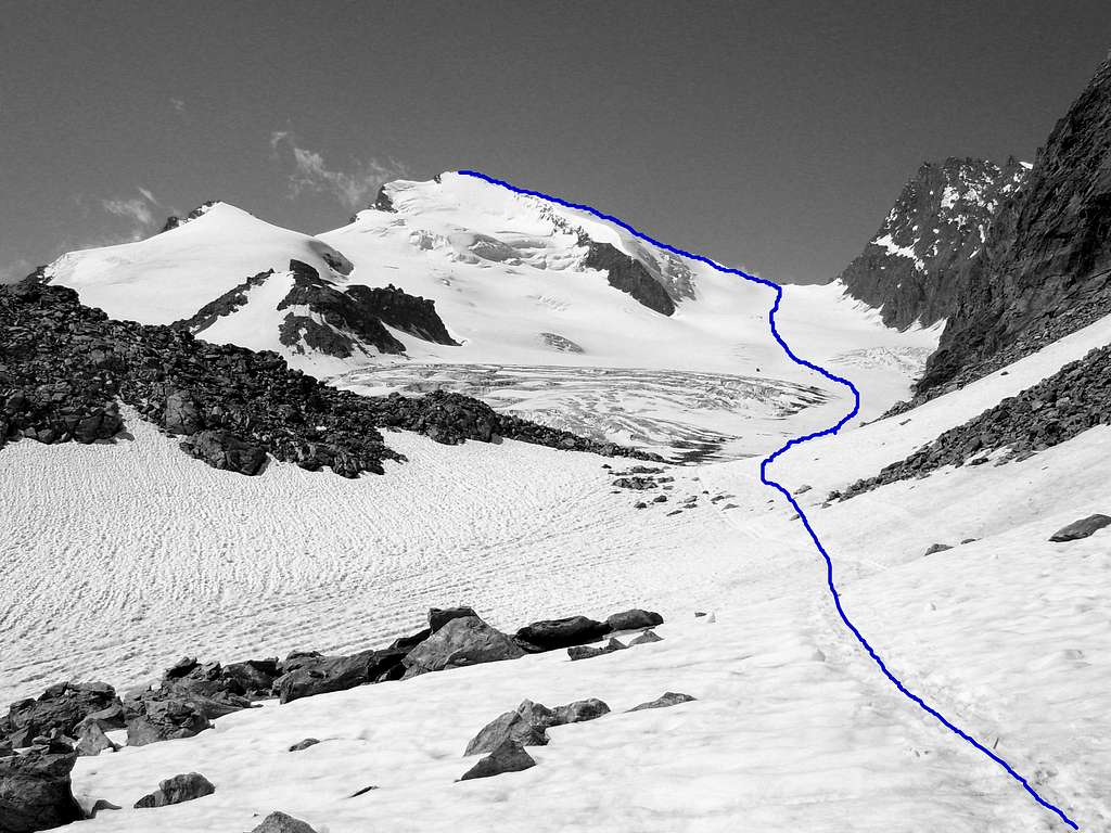 Strahlhorn Normal Route Topo