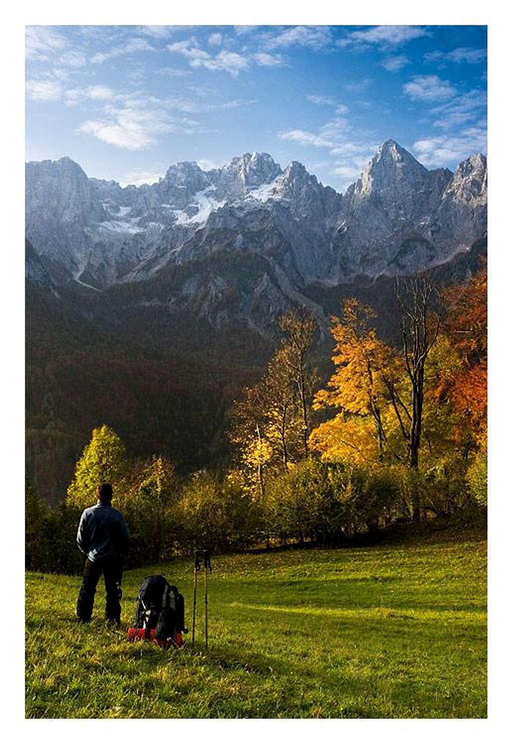 Fall selfportrait in Julian Alps