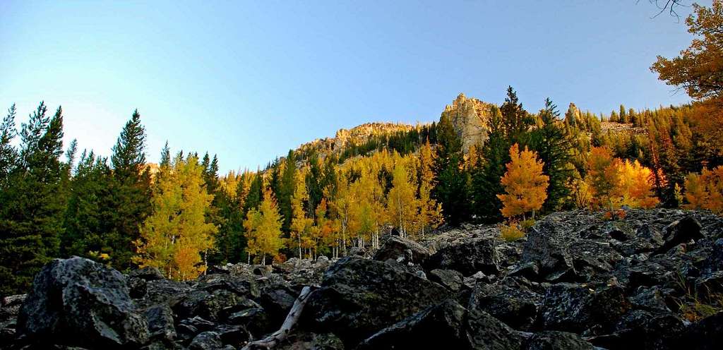Sheafman Crags on a Fall Morning