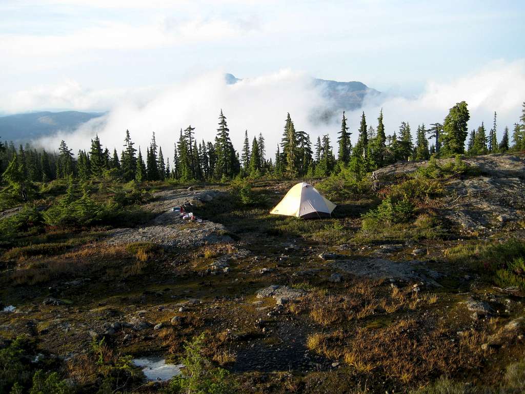 Camp on Mt Drabble