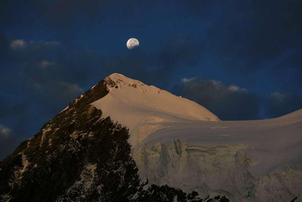 the moon over the summit