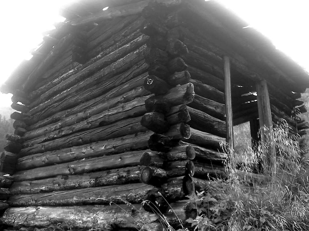 Abandoned mountain hut