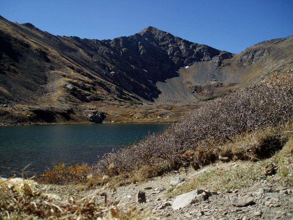 Comanche Peak with Comanche Lake in the foreground