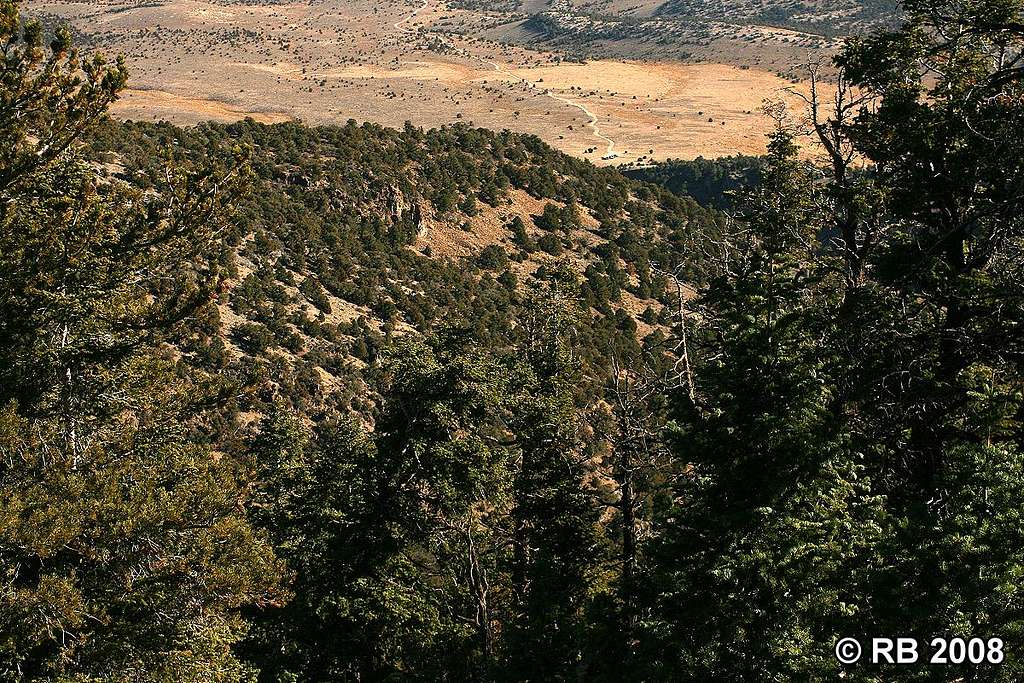 Mount Pisgah route view