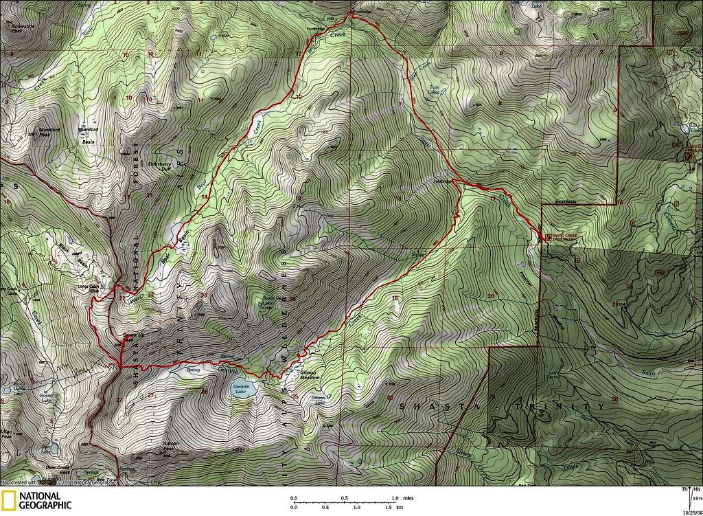 Bear Basin Loop Trail Map