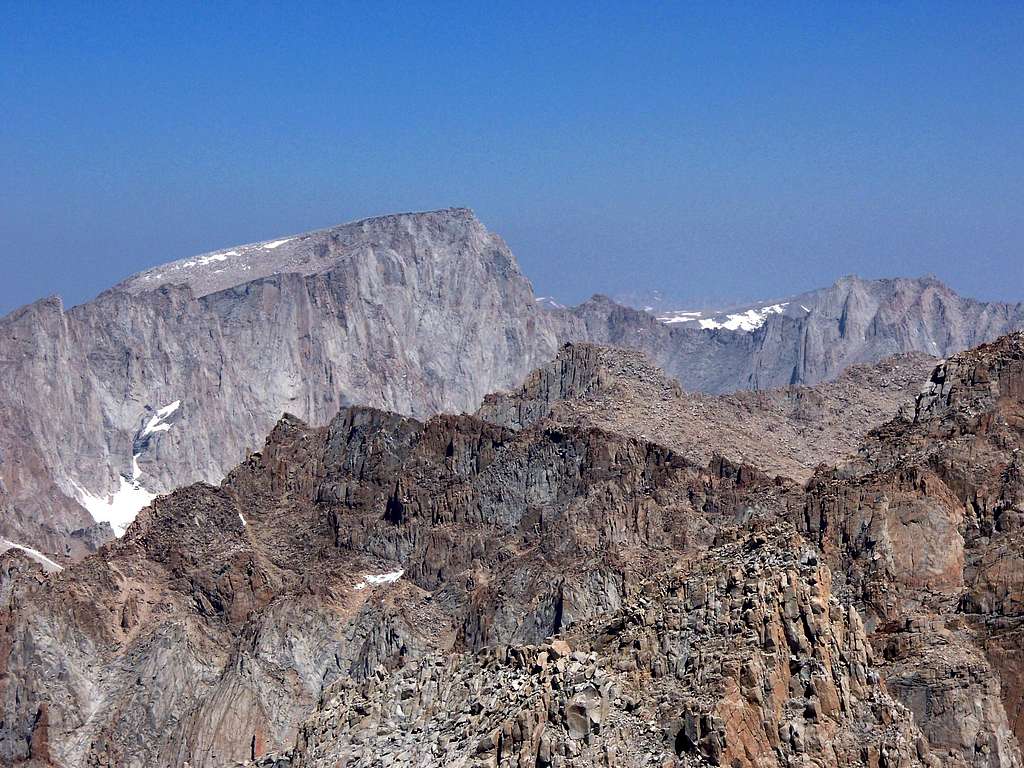 Mt. Whitney & Mt. Russell viewed from the summit of Mt. Langley