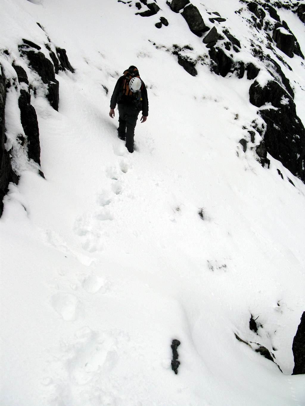 On ascent of the north face of Glyder Fach