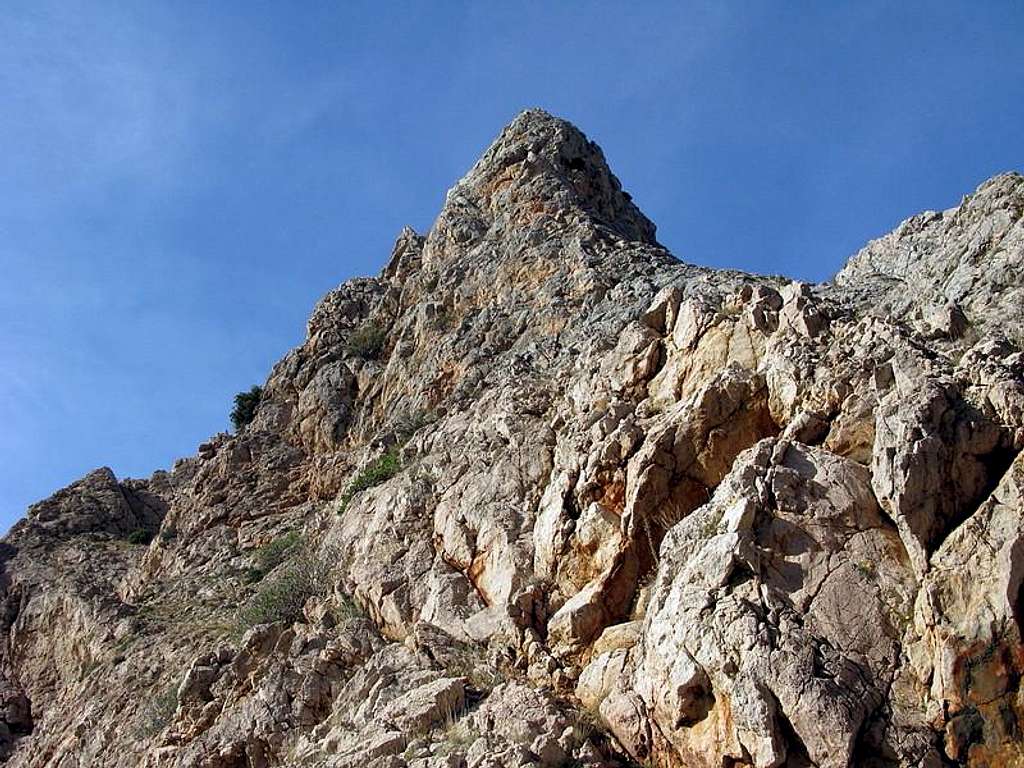 Steep rock cliffs