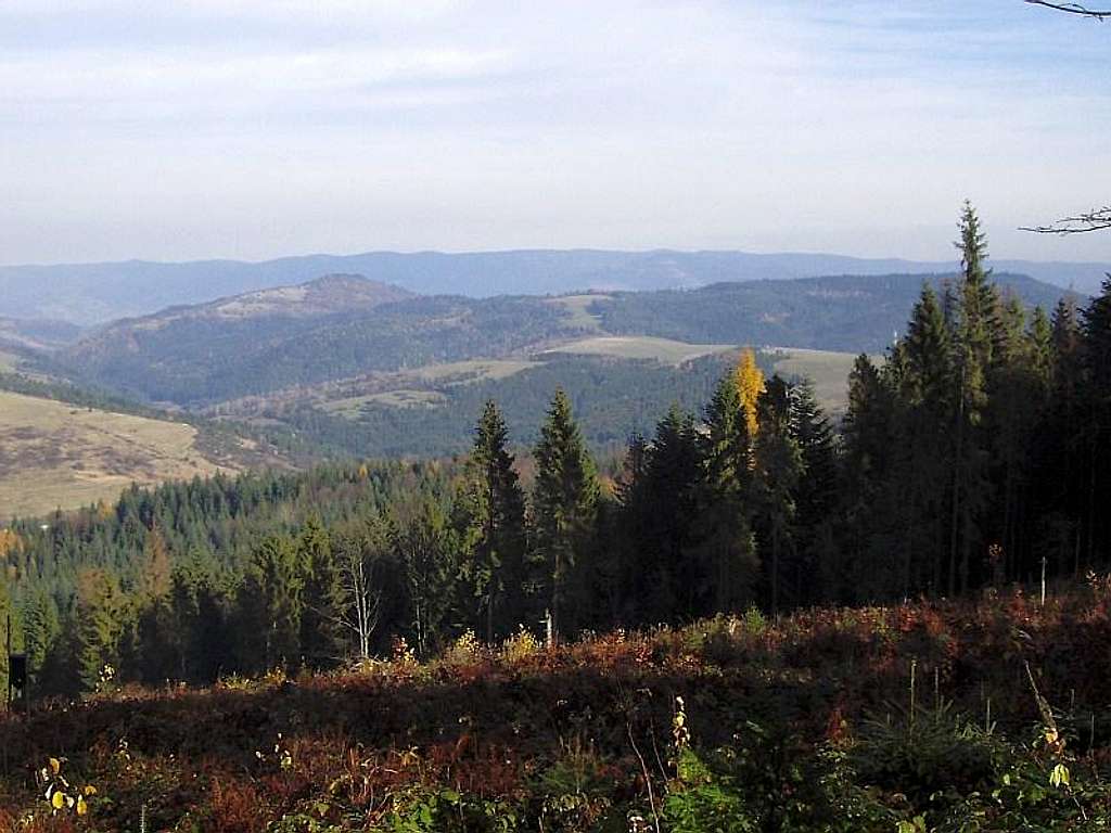 View from Osly to Jaworzyna Range