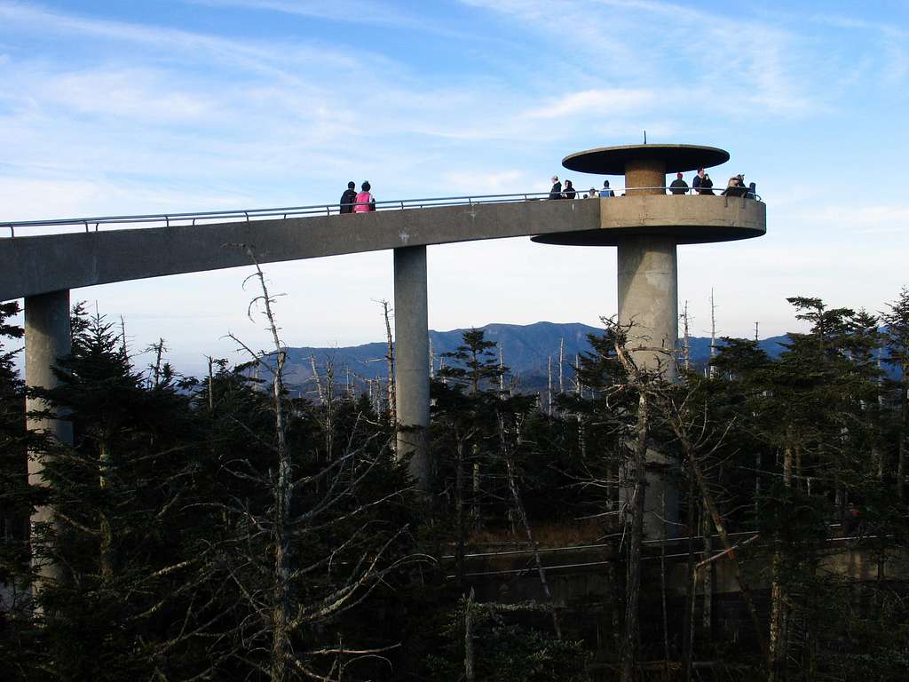 Great Smoky Mtn NP - Walking up to Clingmans Dome Tower