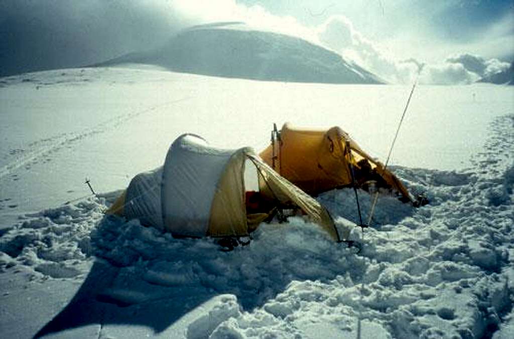 Our camp II at about 6900m...