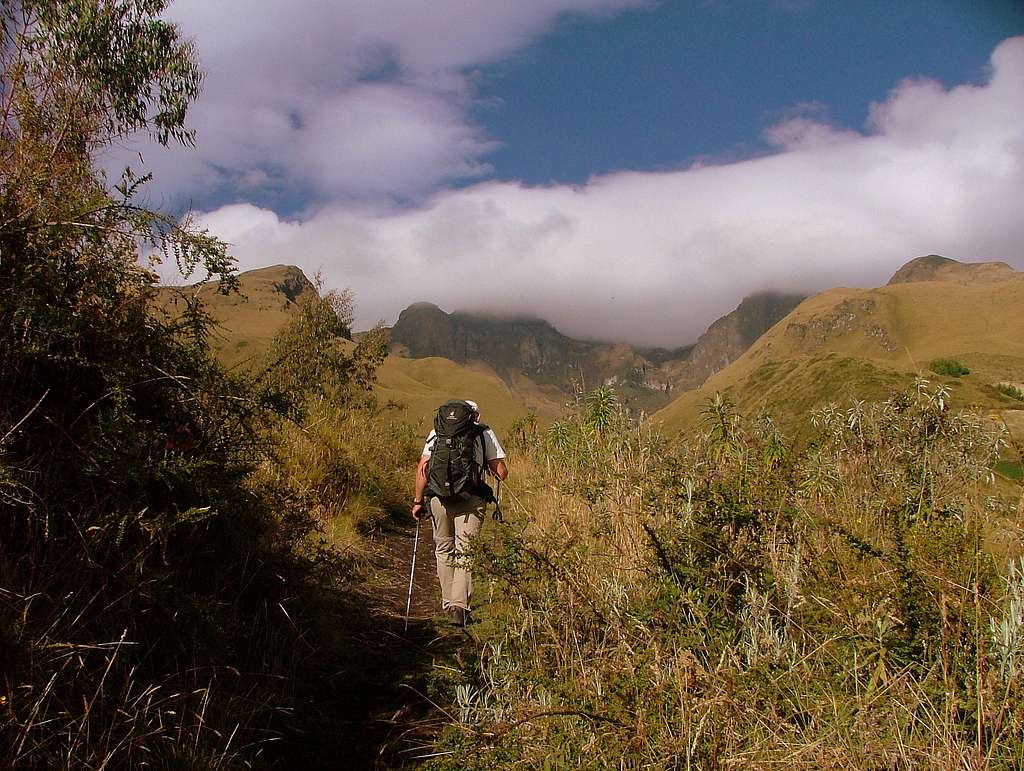 Heading up to Imbabura.