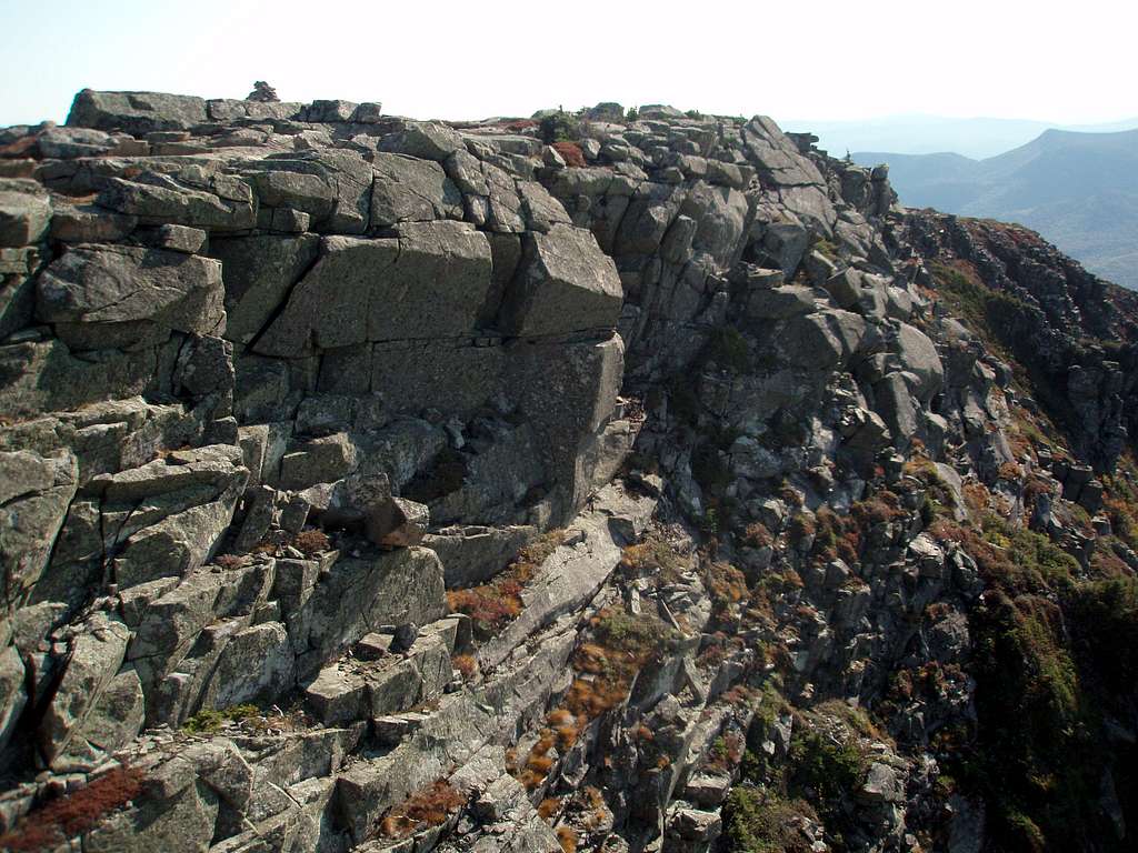 Summit and cairn