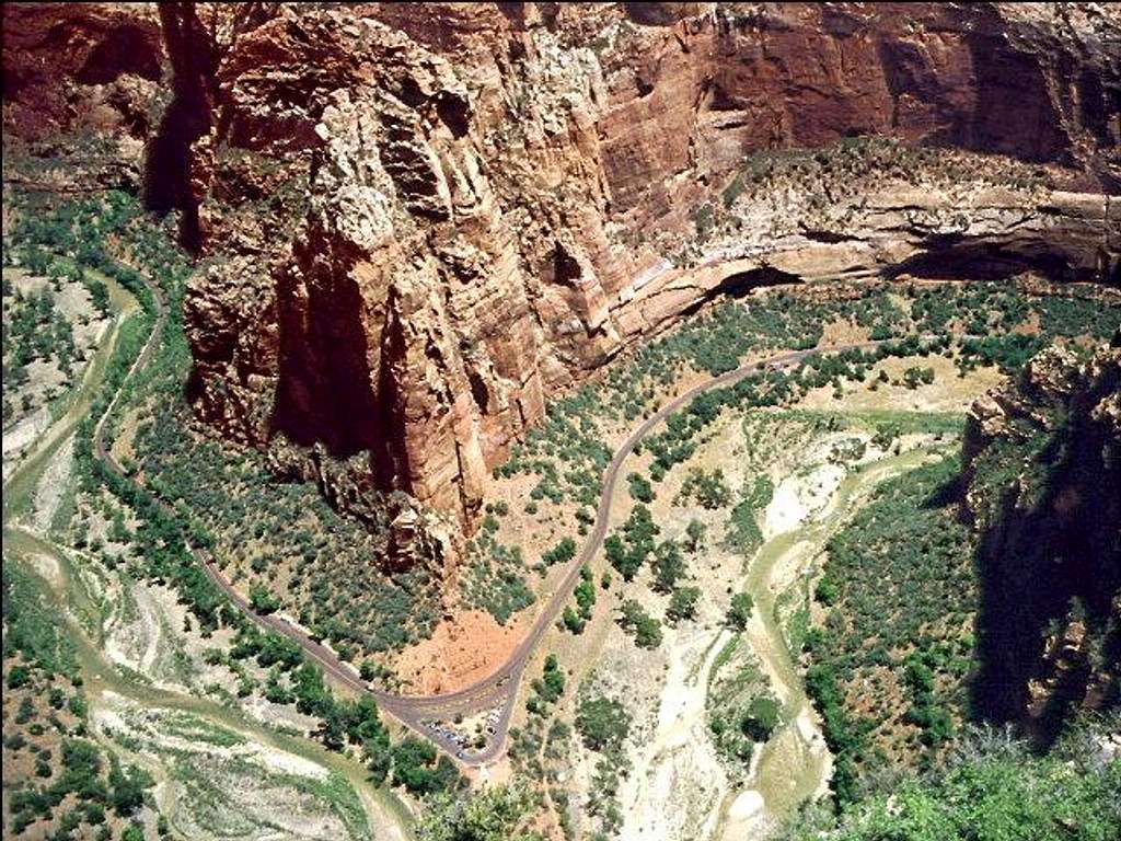 View of Zion Canyon from the...