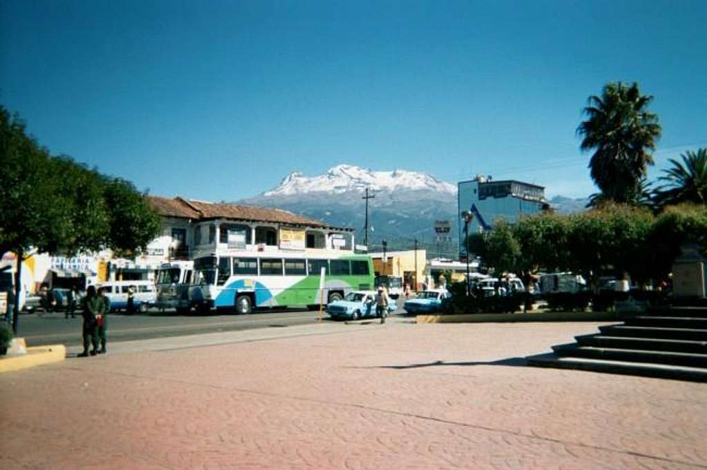 Iztaccihuatl seen from the...