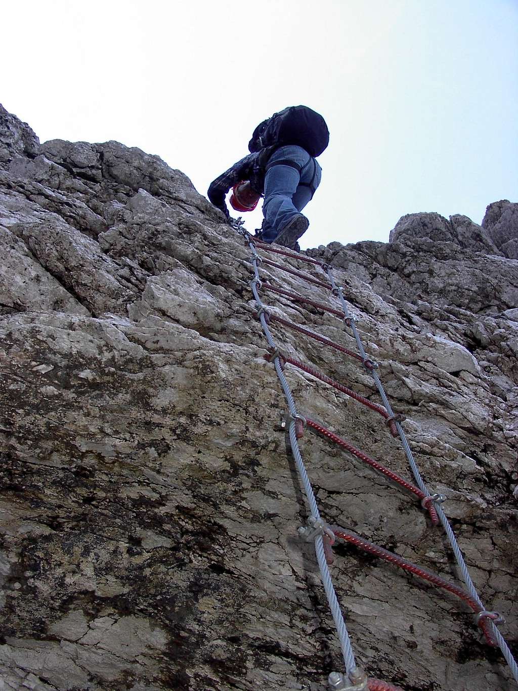 A ladder on Via della Vita