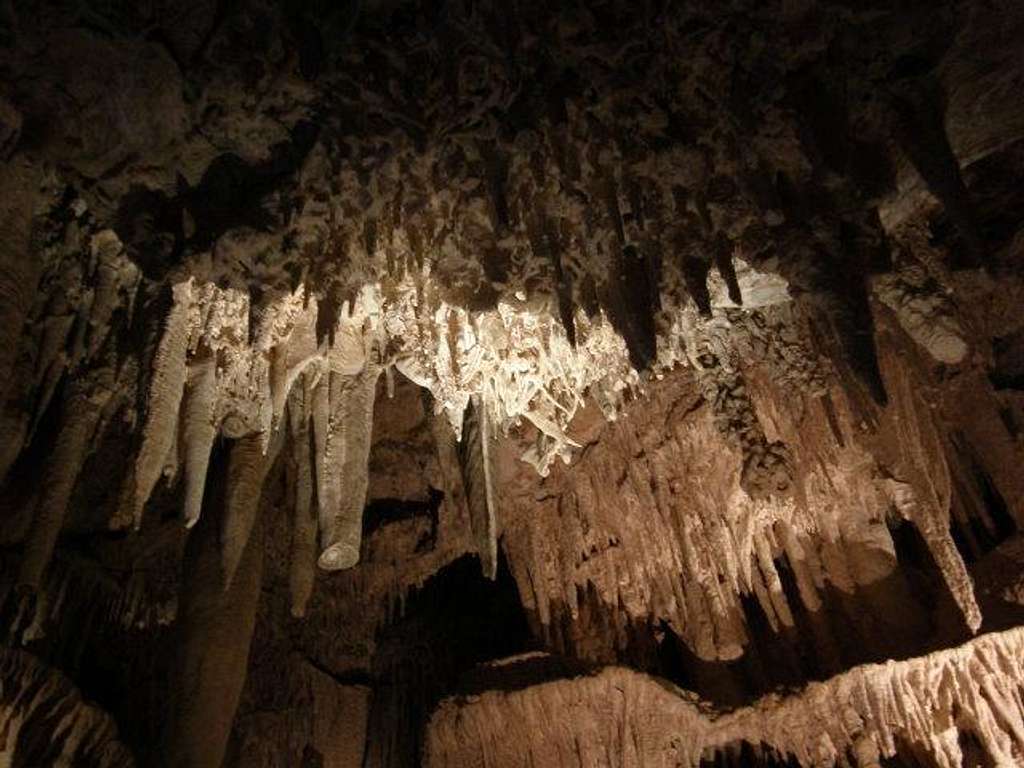 Ceiling of Mitchell Caverns