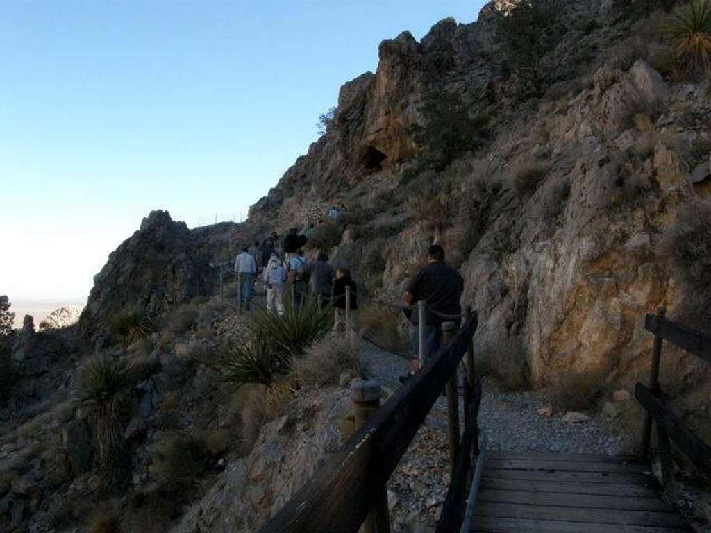 Hiking up to the Cave Entrance