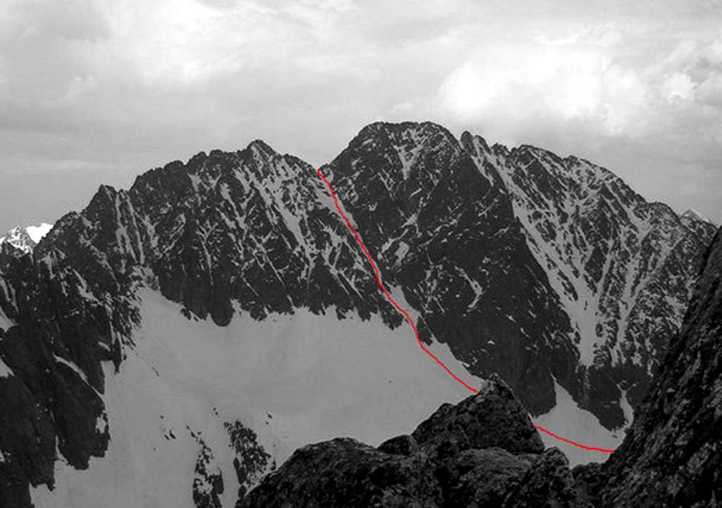 Wala's Couloir Topo