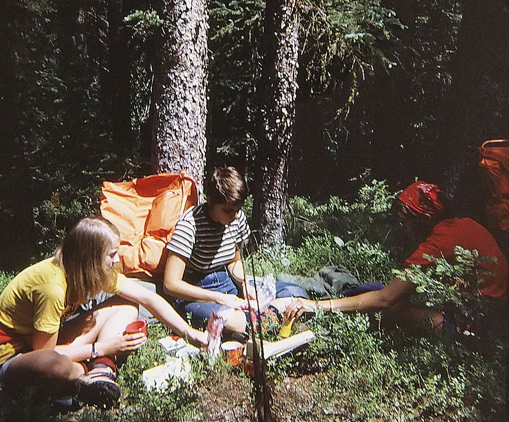 Rocky Mtn High 1973 - Lunch at Arapaho Pass