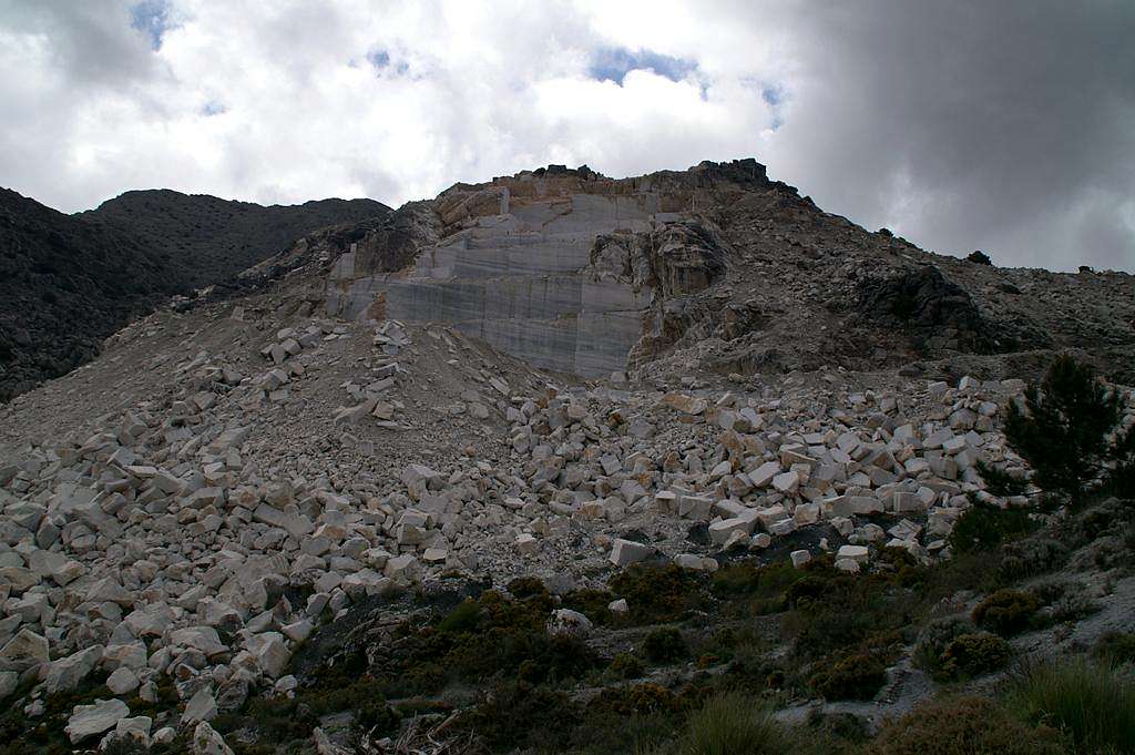 The maarble quarry above Puerto de Competa