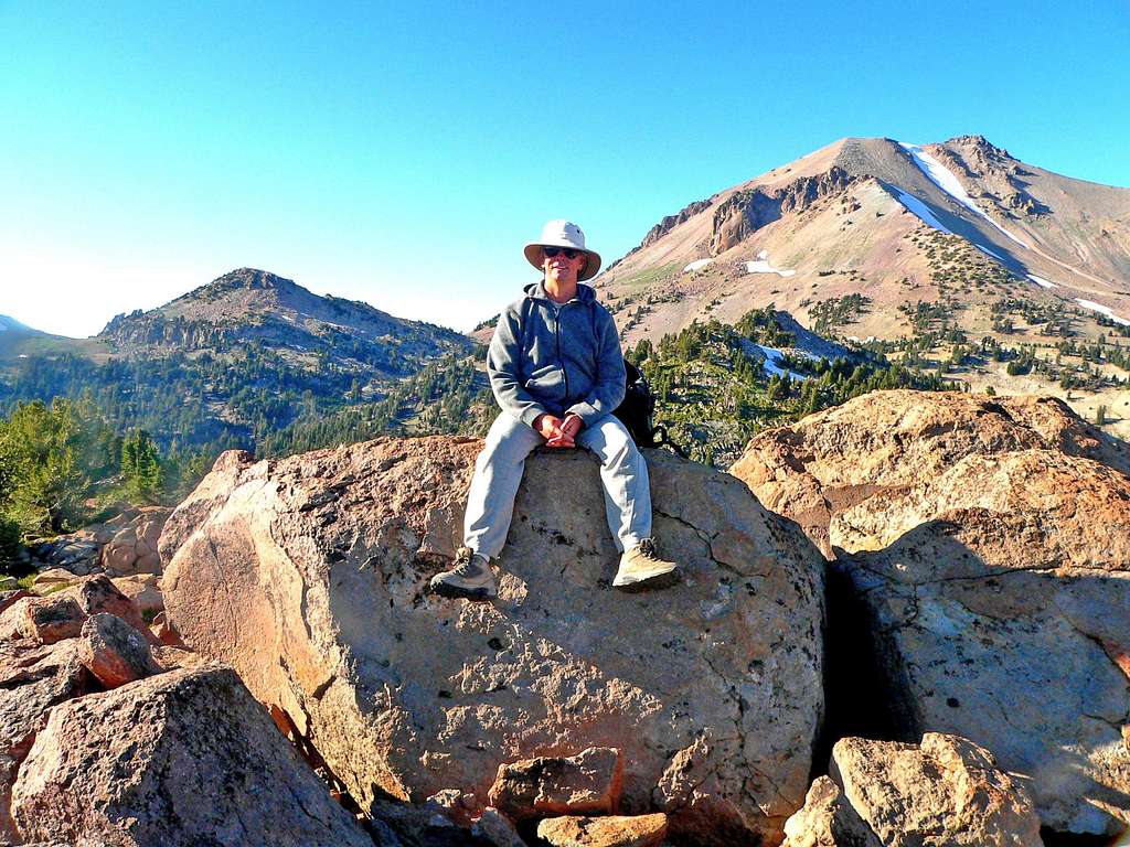Andre on the summit of Bumpass Mtn.