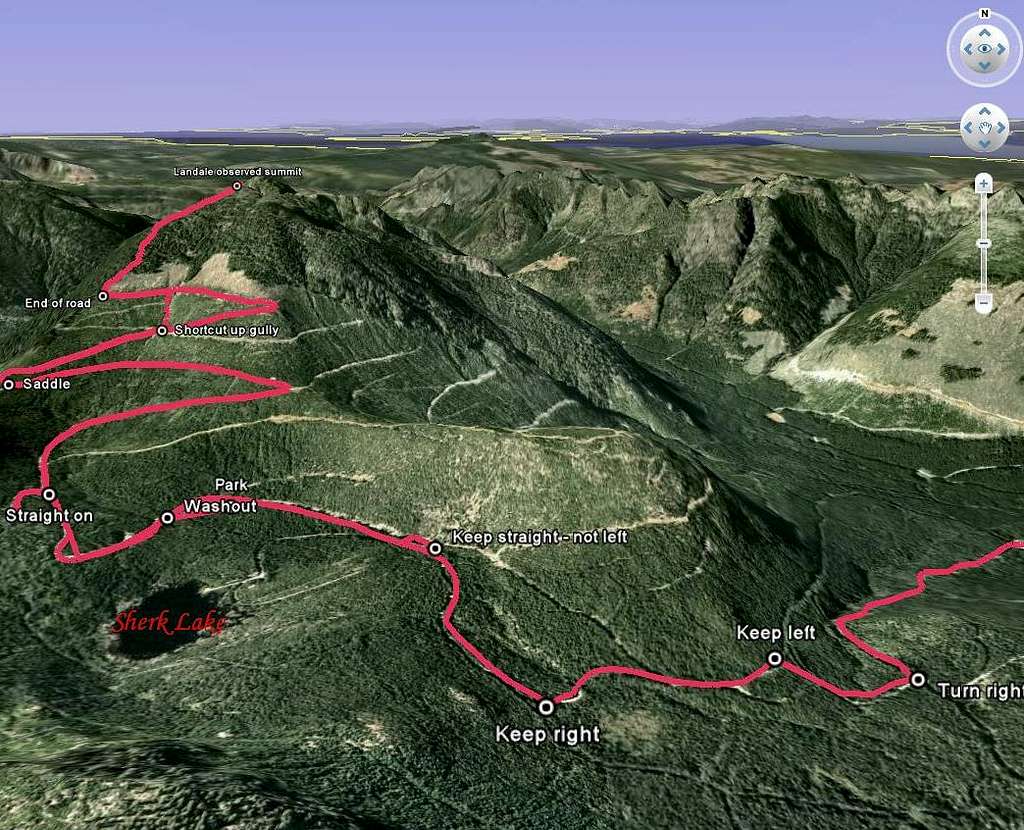 Mt Landale Approach & Summit Tracklog