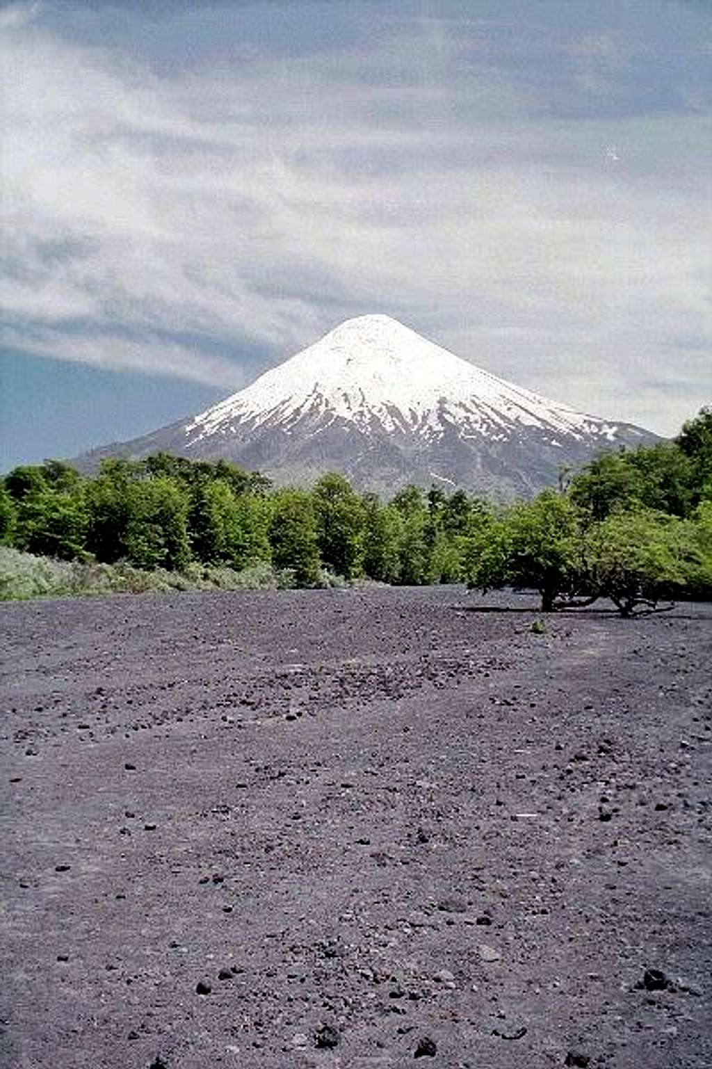 Volcan Osorno from the lava...