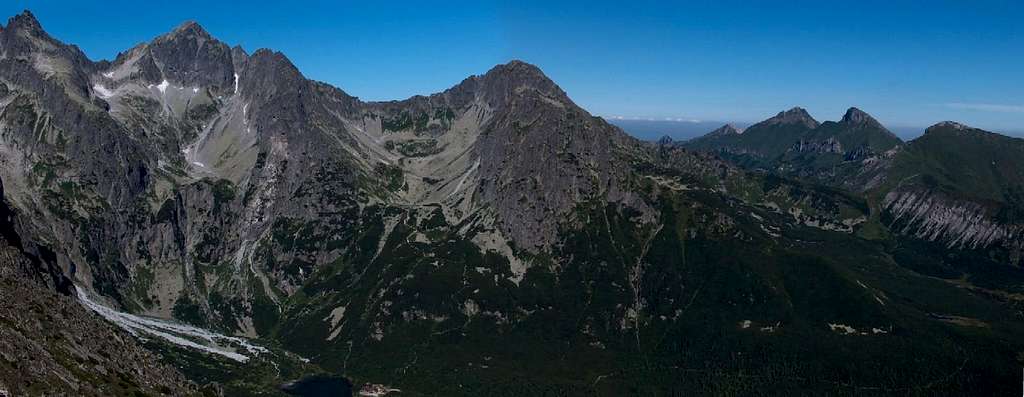 High & White Tatras from Veľká Svišťovka