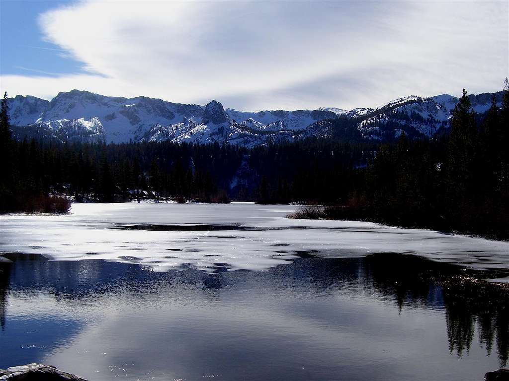 Onset of winter on Twin Lakes