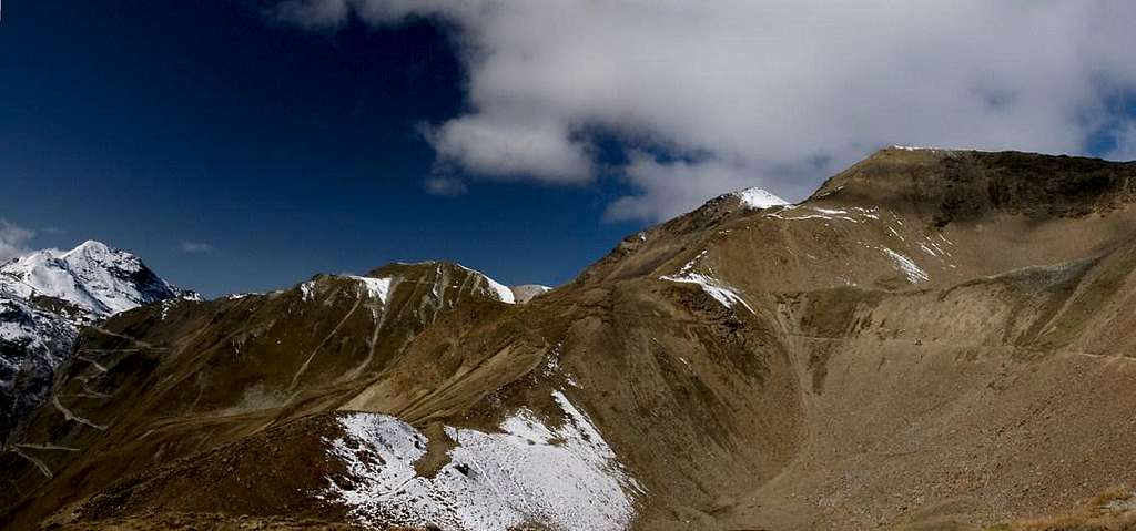 Monte Scorluzzo (3094m), Dreisprachenspitze (2843m), Rötlspitz (3025m), Korspitz (2932m)